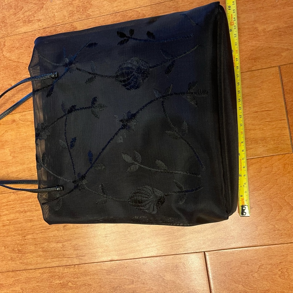 Vintage Browns evening nylon embroidered tote bag